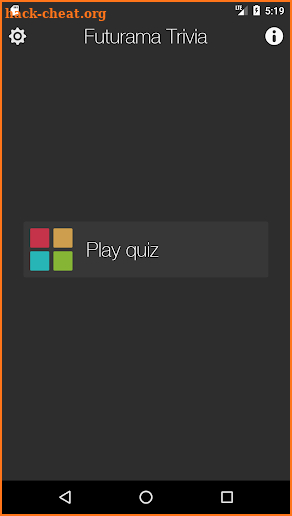 Unofficial Futurama Quiz Trivia Game screenshot