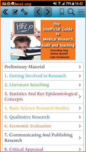 Unofficial Guide to Medical Research screenshot