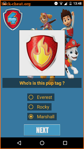 Unofficial Paw Patrol Quiz screenshot