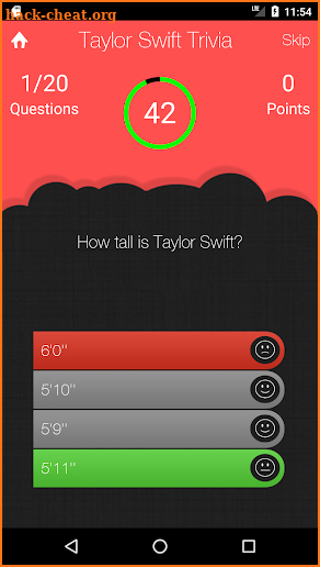 Unofficial Taylor Swift Trivia Quiz Game screenshot