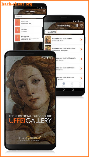 Unofficial Uffizi Gallery audio guides screenshot