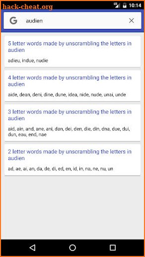 Unscramble Letters screenshot
