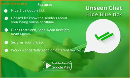 Unseen Chat, Hide Blue Ticks from Chat screenshot