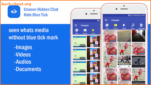 Unseen - No Last seen,Hidden chat,Hide blue tick screenshot
