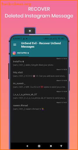 UnSend Evil - Recover Instagram/FB UnSend Messages screenshot