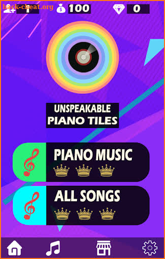 Unspeakable piano Tiles screenshot