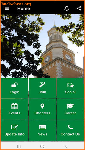 UNT Alumni Association screenshot