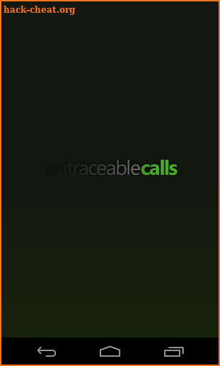 Untraceable Calls screenshot