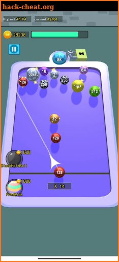 Unusual marbles 2048 screenshot