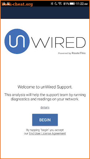 unWired Support screenshot