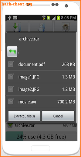 Unzip File Extractor - Open RAR 2018 ZIP file screenshot