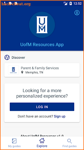 UofM Resources screenshot