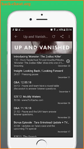 Up And Vanished Podcast screenshot