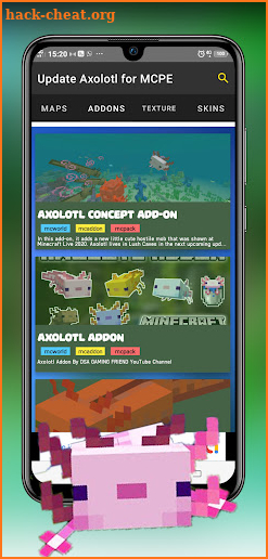 Update Axolotl for MCPE screenshot