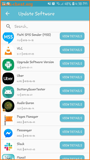 Update software - Update software of Play Store screenshot