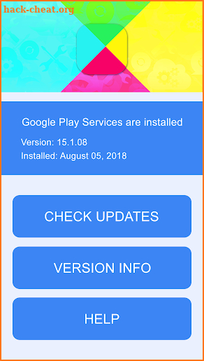 Update your Play services screenshot