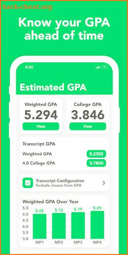 UpGrade - HAC, Grades, Planner screenshot