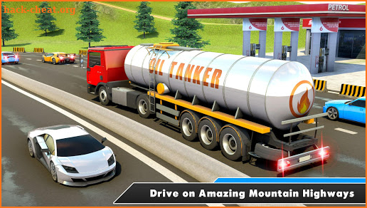 Uphill Offroad Oil Tanker Truck : Transport Games screenshot