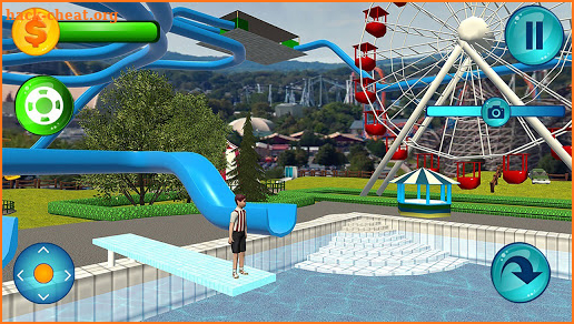 Uphill Rush Aqua Water Park Slide Racing Games screenshot