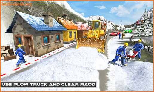 Uphill Snow Crane Excavator Simulator 2019 screenshot
