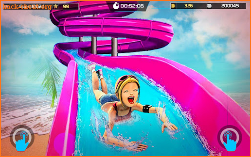 Uphill Water Slide Racing Adventure screenshot