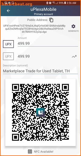 uPlexa Android Wallet screenshot