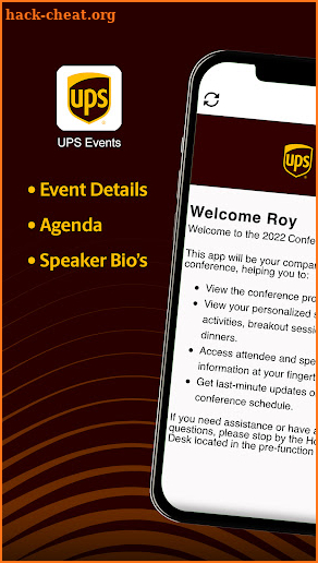 UPS Events screenshot
