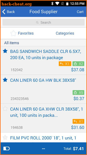 Upserve Inventory screenshot