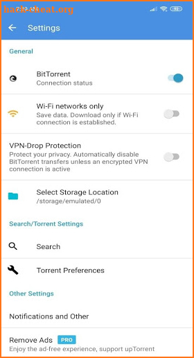 upTorrent - Torrent Downloader & Music Player screenshot