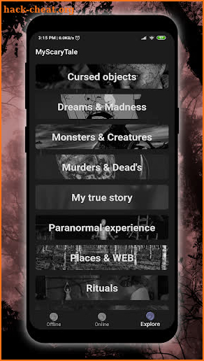 Urban Legends & Creepy Stories - My Scary Tale screenshot