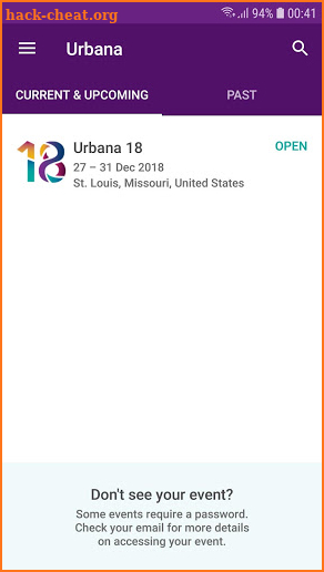 Urbana Missions Conference screenshot