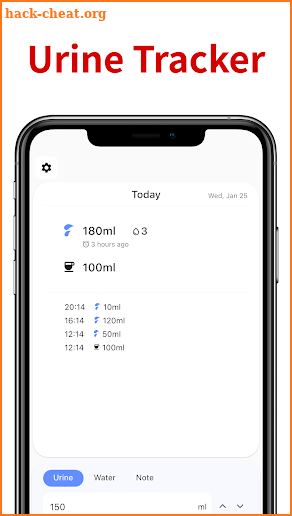 Urine Tracker: Urinote screenshot