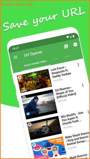 URL opener app screenshot