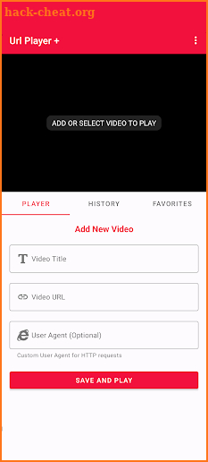 Url Player + screenshot