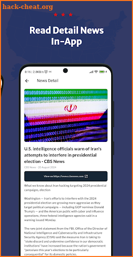 US 2024 Election News screenshot