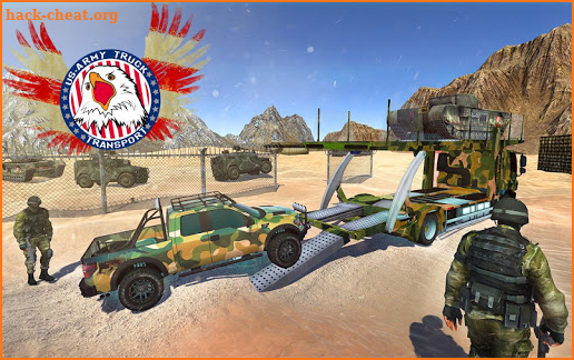 US Army Desert & Offroad Truck Transport screenshot