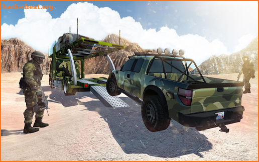 US Army Desert & Offroad Truck Transport screenshot