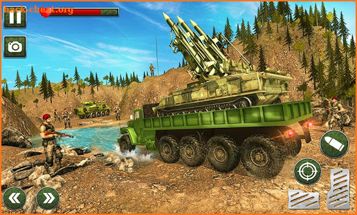 US Army Missile Attack : Army Truck Driving Games screenshot
