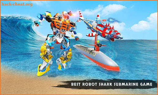 US Army Robot Shark Submarine Transform Robot Game screenshot