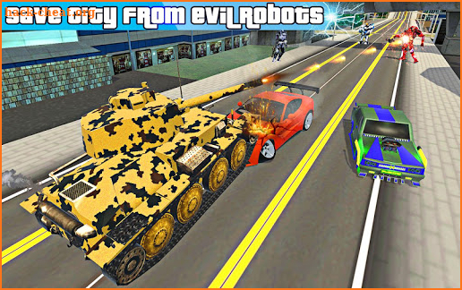 US Army Robot Transformation Jet Robo Car Tank War screenshot
