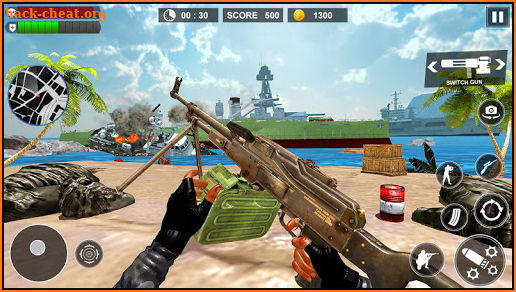 US Army Special Forces Navy Machine Gun Shooter 3D screenshot