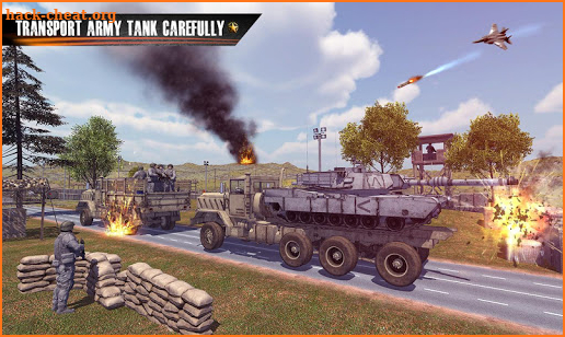 Us Army Truck Driving : Real Army Truck screenshot
