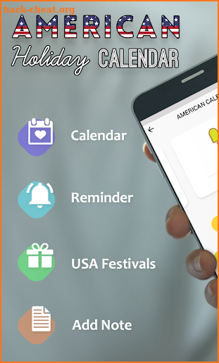 US Calendar 2018 : US Holiday Calendar 2018 screenshot