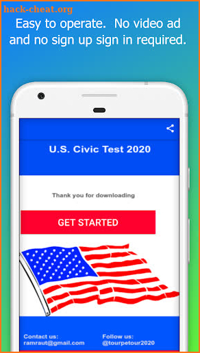 U.S. Citizenship Interview Test with audio screenshot