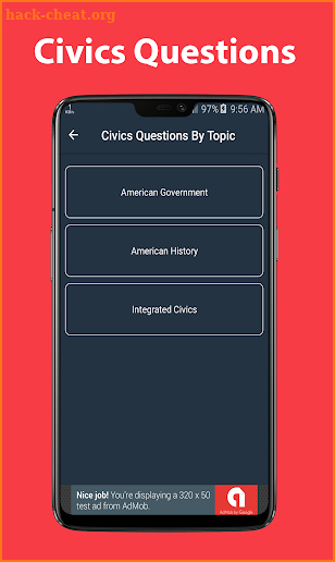 US Citizenship Test 2019 screenshot