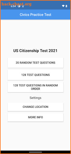 U.S. Citizenship Test 2021 with Audio screenshot