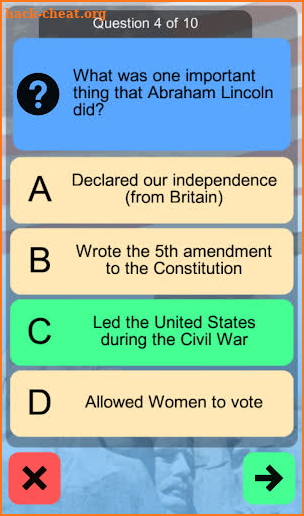 US Citizenship Test App 2020 screenshot