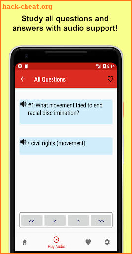 US Citizenship Test Audio 2021 screenshot