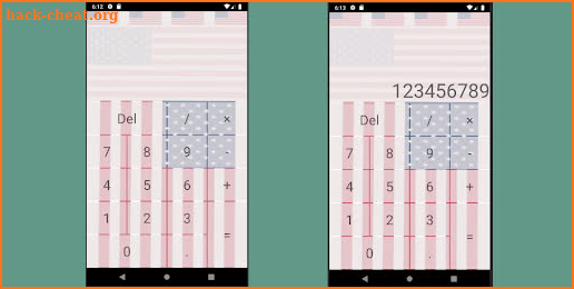US Flag Simple Calculator screenshot