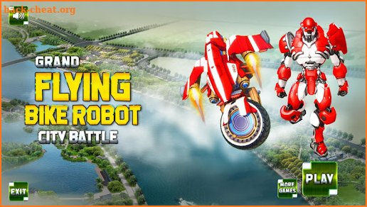 US Flying robot bike revenge 3D screenshot